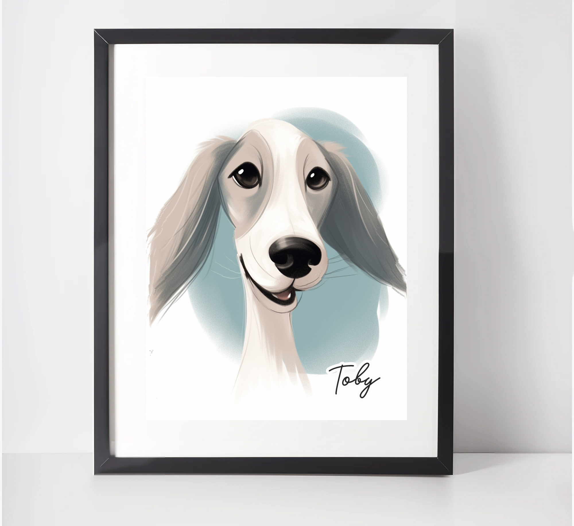 Personalised Saluki Art Print