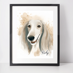 Personalised Saluki Art Print