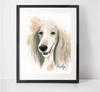 Personalised Saluki Art Print