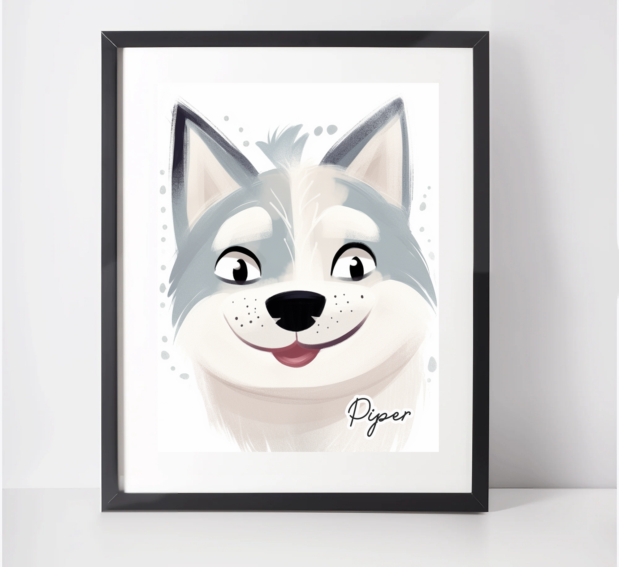 Personalised Siberian Husky Art Print