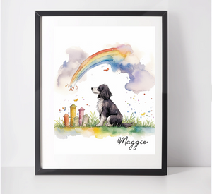 Personalised Border Collie Art Print