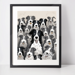 Personalised Border Collie Art Print