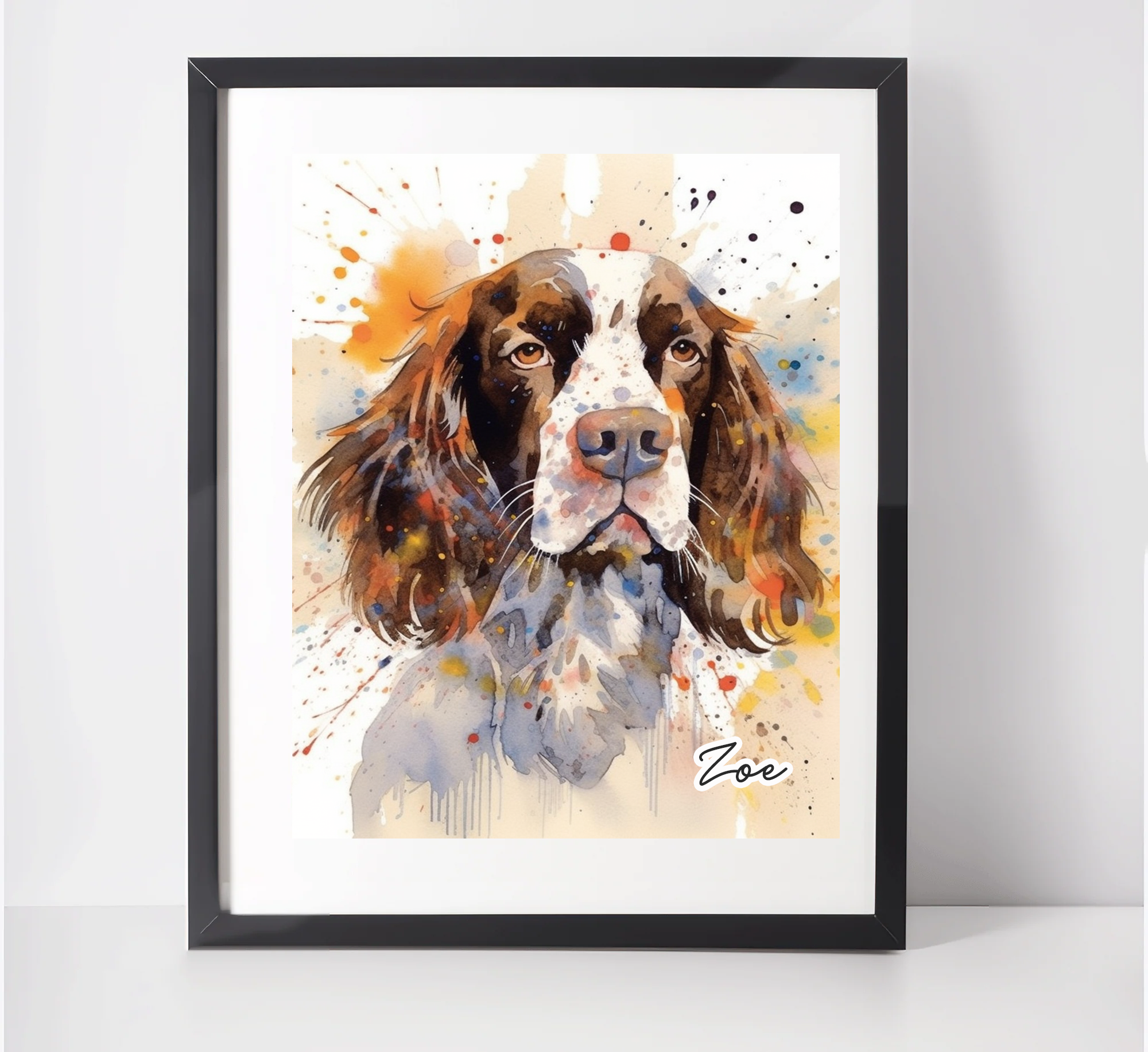 Personalised Cocker Spaniel Art Print