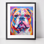 Personalised British Bulldog Art Print