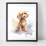 Personalised Cavapoo Art Print