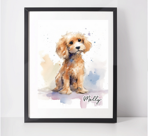 Personalised Cavapoo Art Print