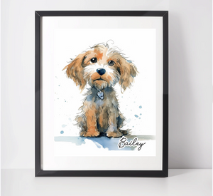 Personalised Cavapoo Art Print