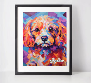 Personalised Cavapoo Art Print