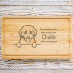 Personalised Chopping Board - Dog Breed & Name