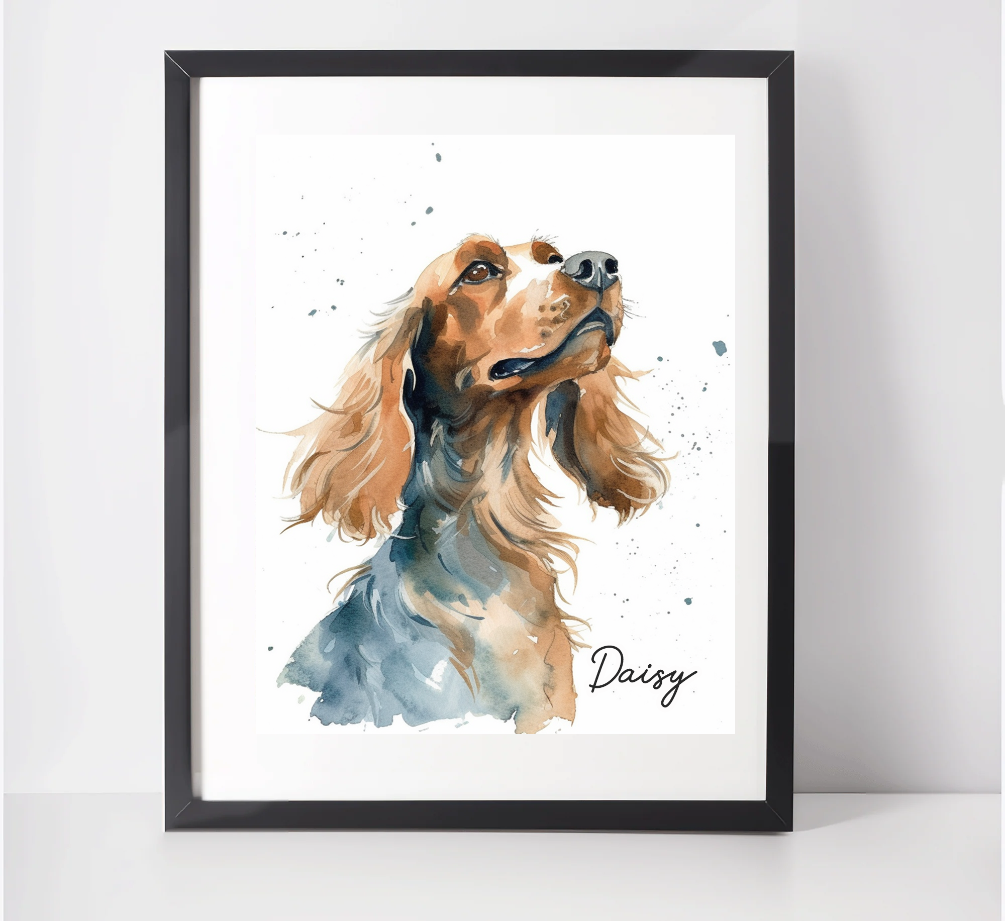 Cocker spaniel art print hotsell