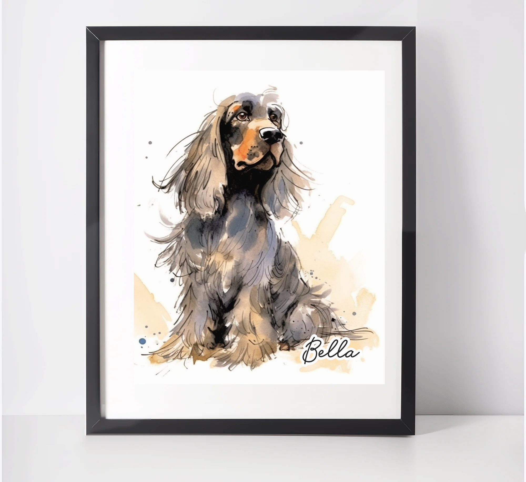 Personalised Cocker Spaniel Art Print