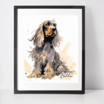 Personalised Cocker Spaniel Art Print