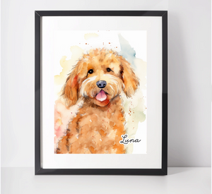 Personalised Cockapoo Art Print