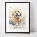 Personalised Cockapoo Art Print