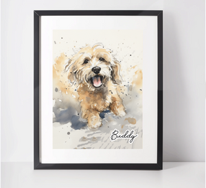 Personalised Cockapoo Art Print