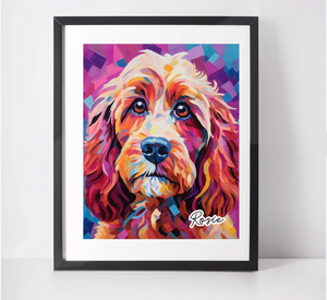 Personalised Cockapoo Art Print