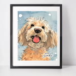 Personalised Cockapoo Art Print