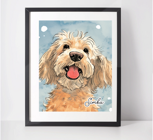 Personalised Cockapoo Art Print