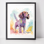 Personalised Cocker Spaniel Art Print