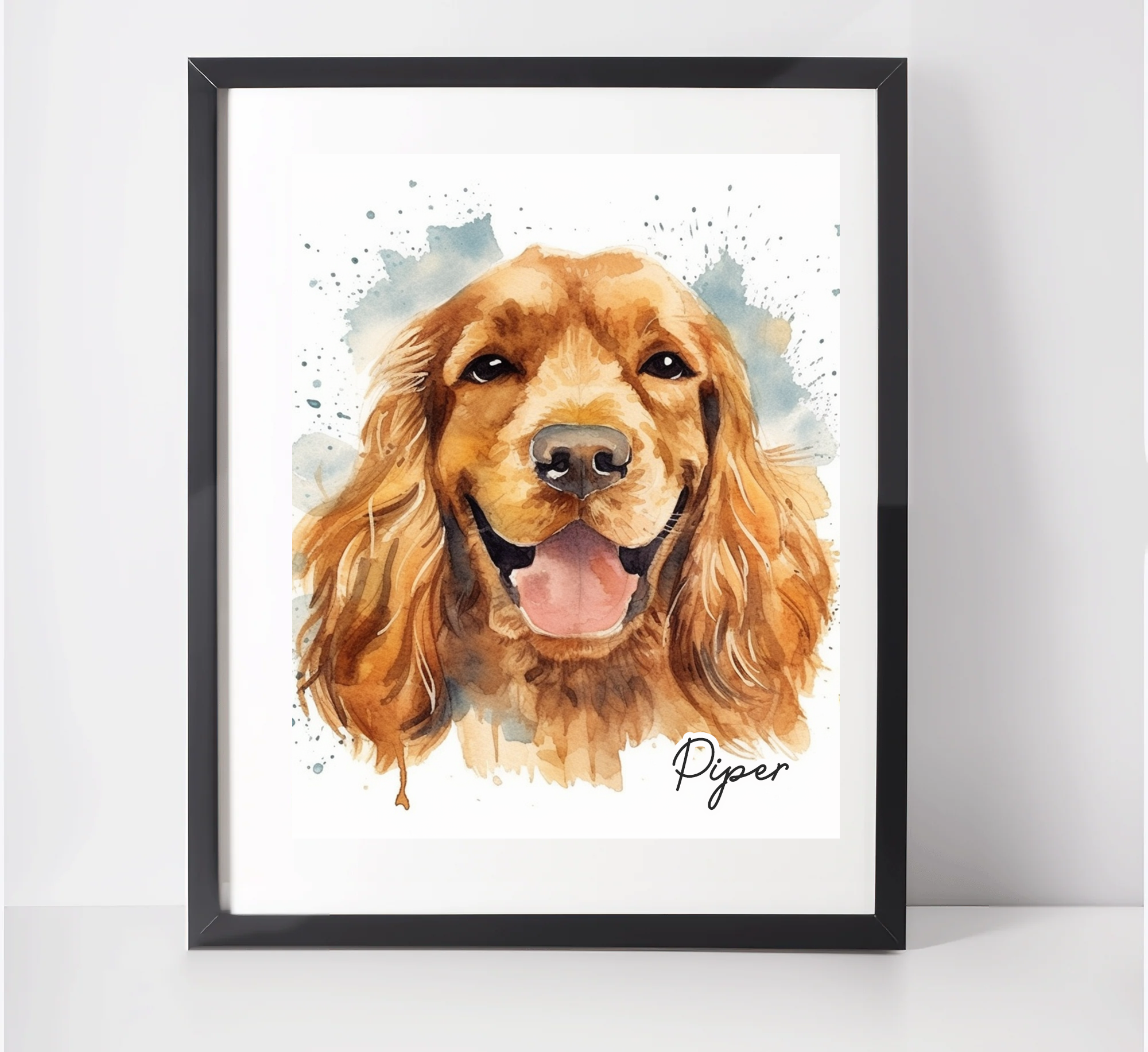 Personalised Cocker Spaniel Art Print