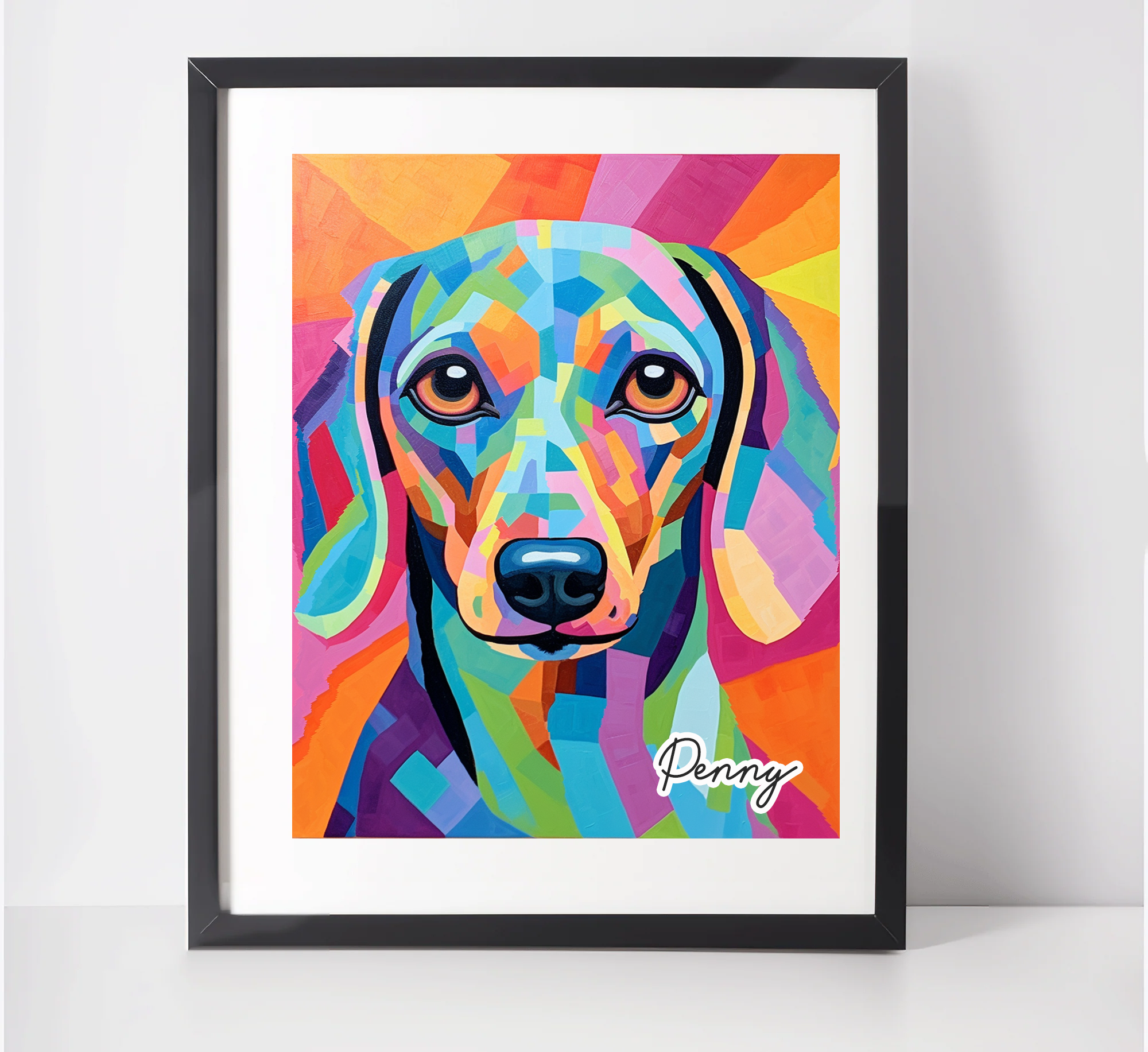 Personalised Dachshund Art Print