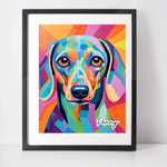 Personalised Dachshund Art Print