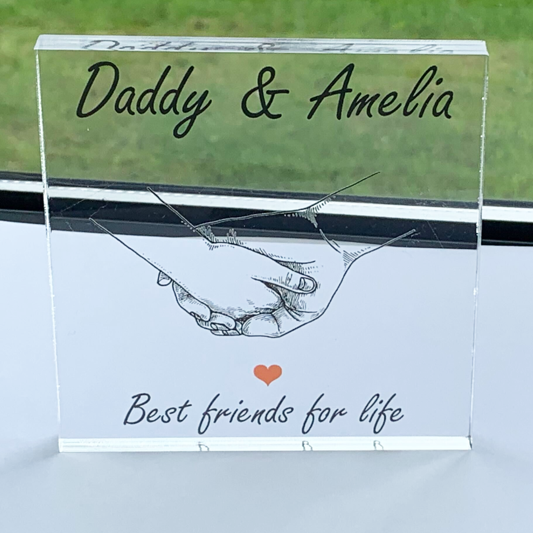 Personalised Best Friends For Life Acrylic Block