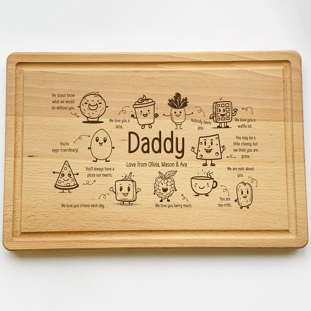 Personalised Pun Chopping Board