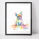 Personalised French Bulldog Art Print