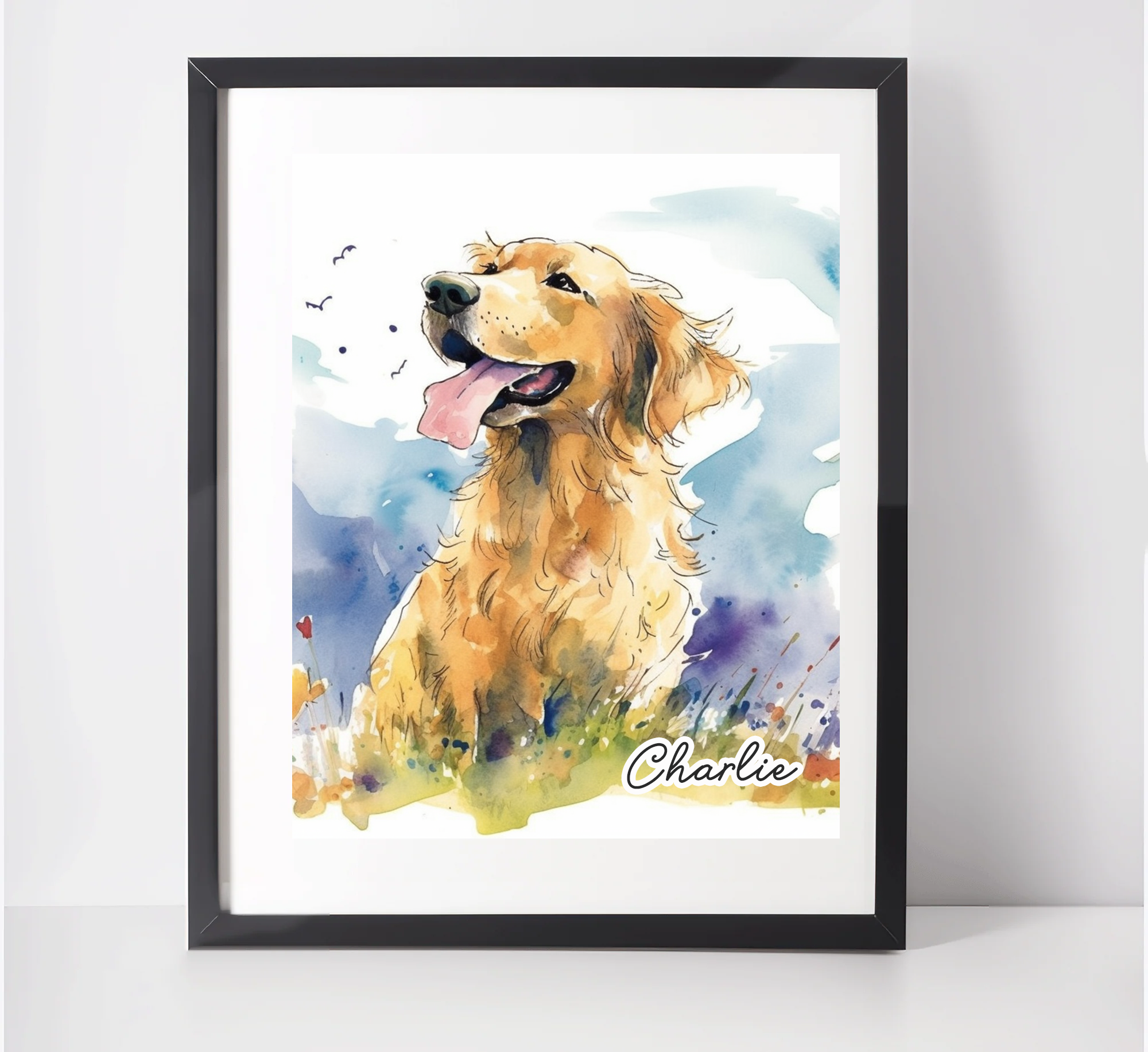 Easy golden retriever hot sale painting