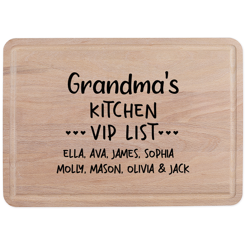 Personalised Chopping Board - VIP LIST