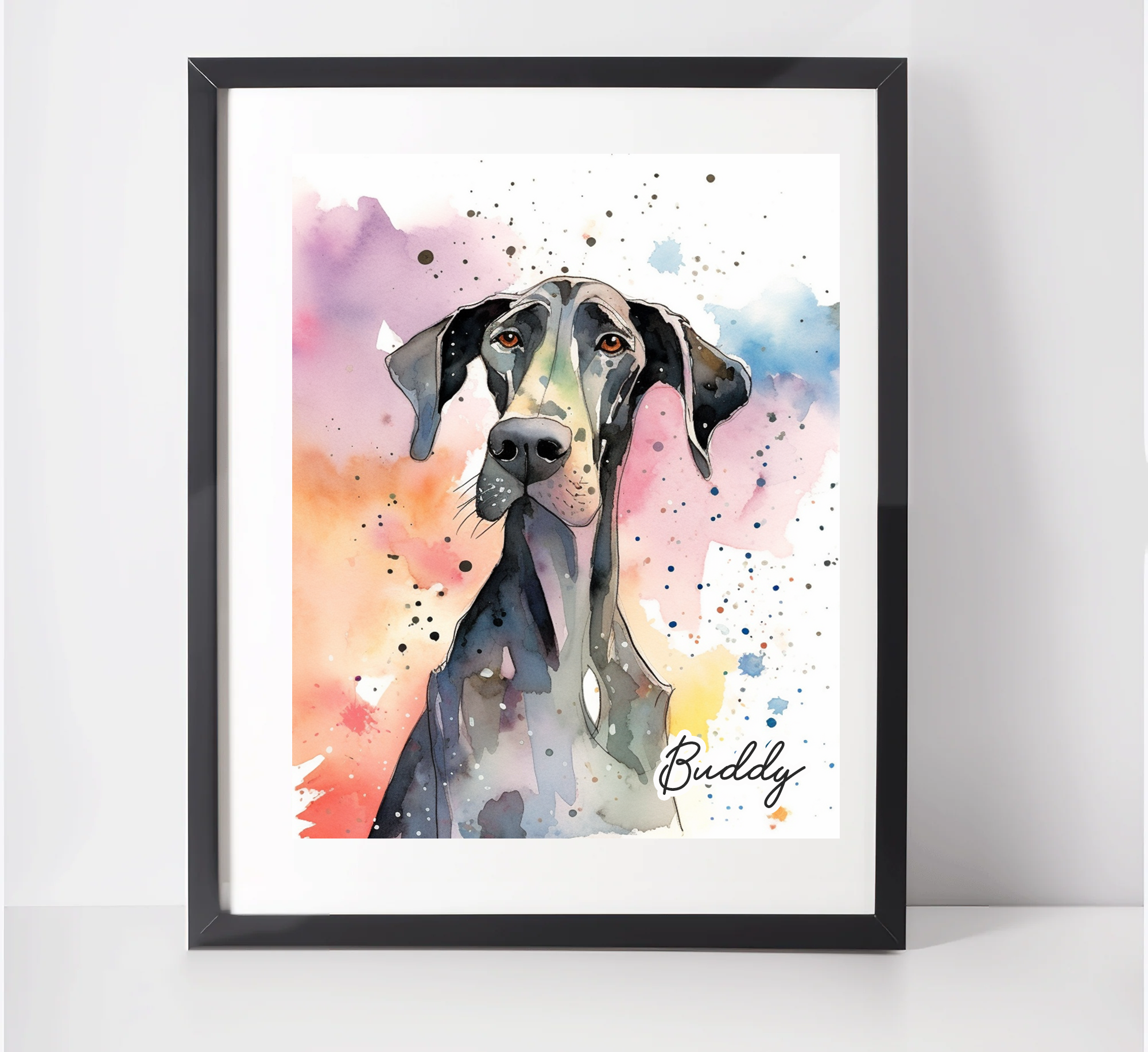 Personalised Great Dane Art Print