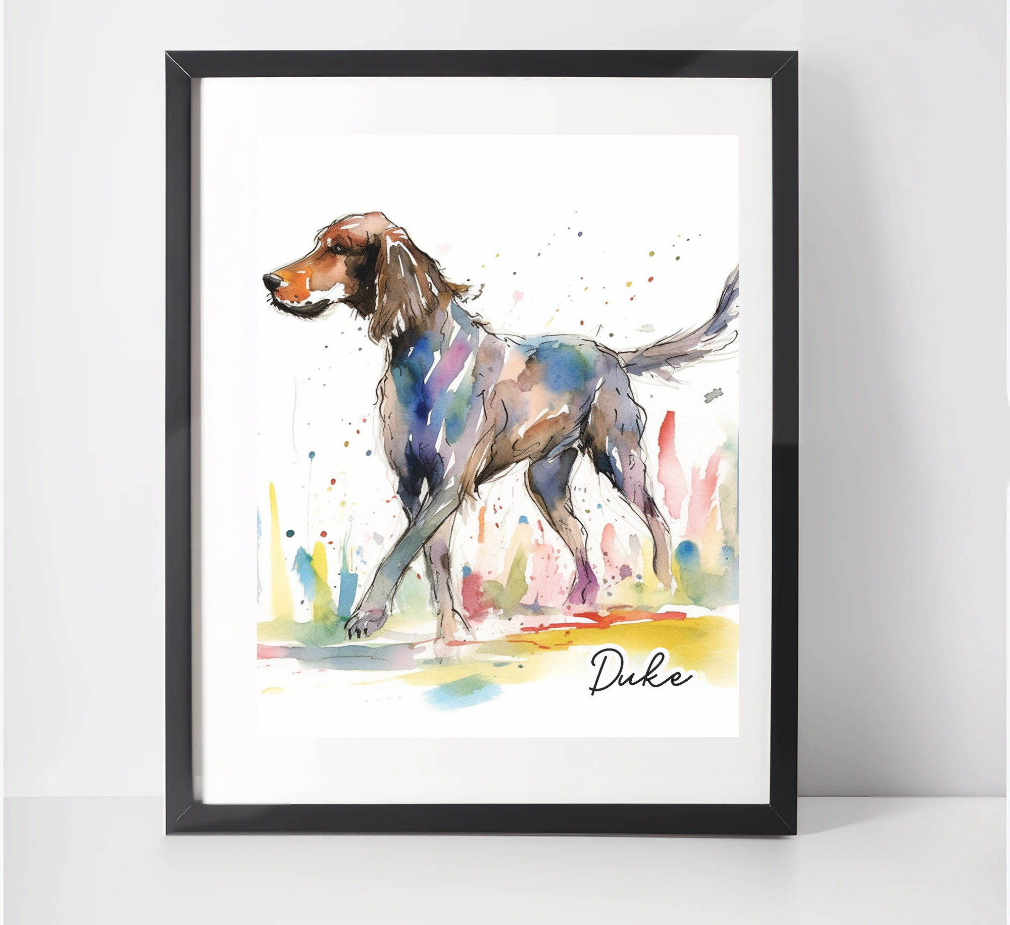 Personalised Greyhound Art Print