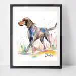 Personalised Greyhound Art Print