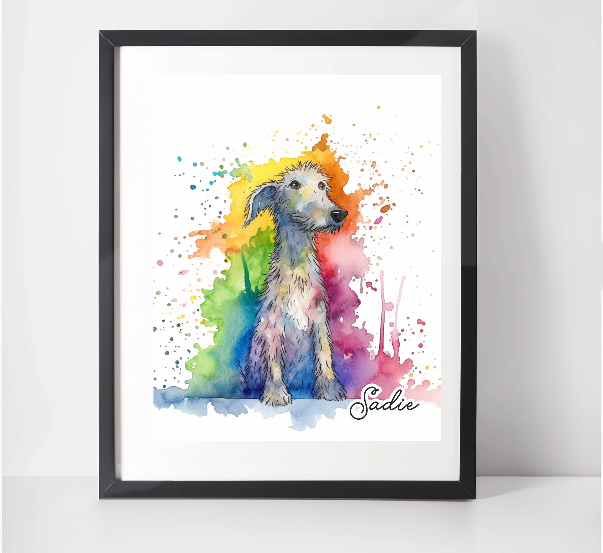 Personalised Greyhound Art Print