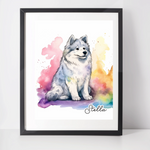 Personalised Siberian Husky Art Print