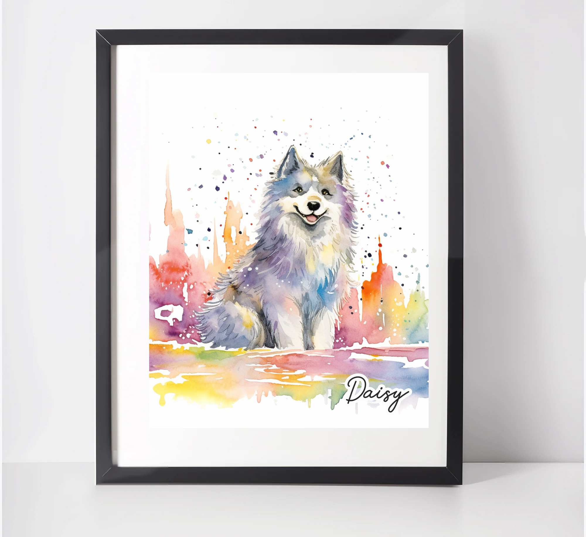 Personalised Siberian Husky Art Print