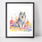 Personalised Siberian Husky Art Print