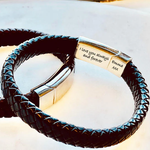 Men's Personalised Message Bracelet