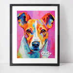 Personalised Jack Russell Art Print