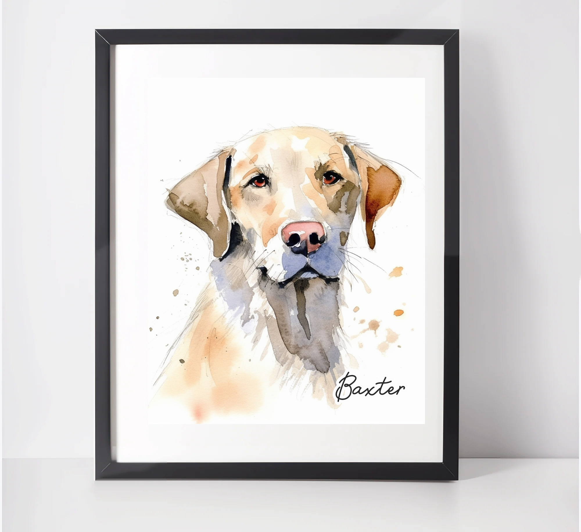 Personalised Labrador Retriever Art Print