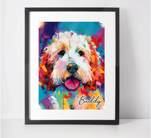 Personalised Labradoodle Art Print