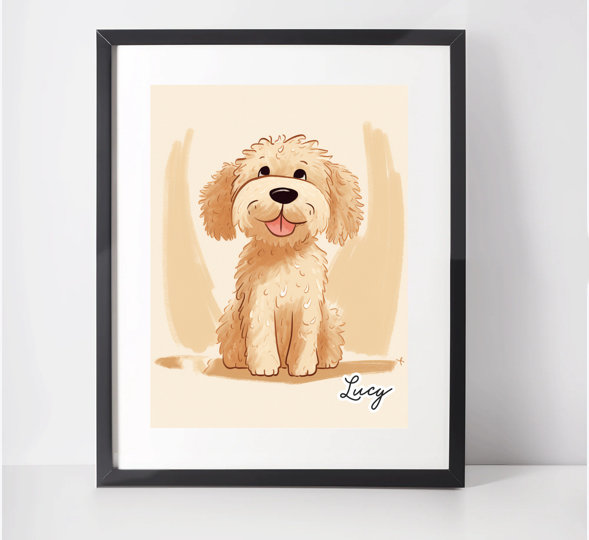 Personalised Labradoodle Art Print