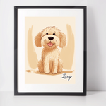 Personalised Labradoodle Art Print