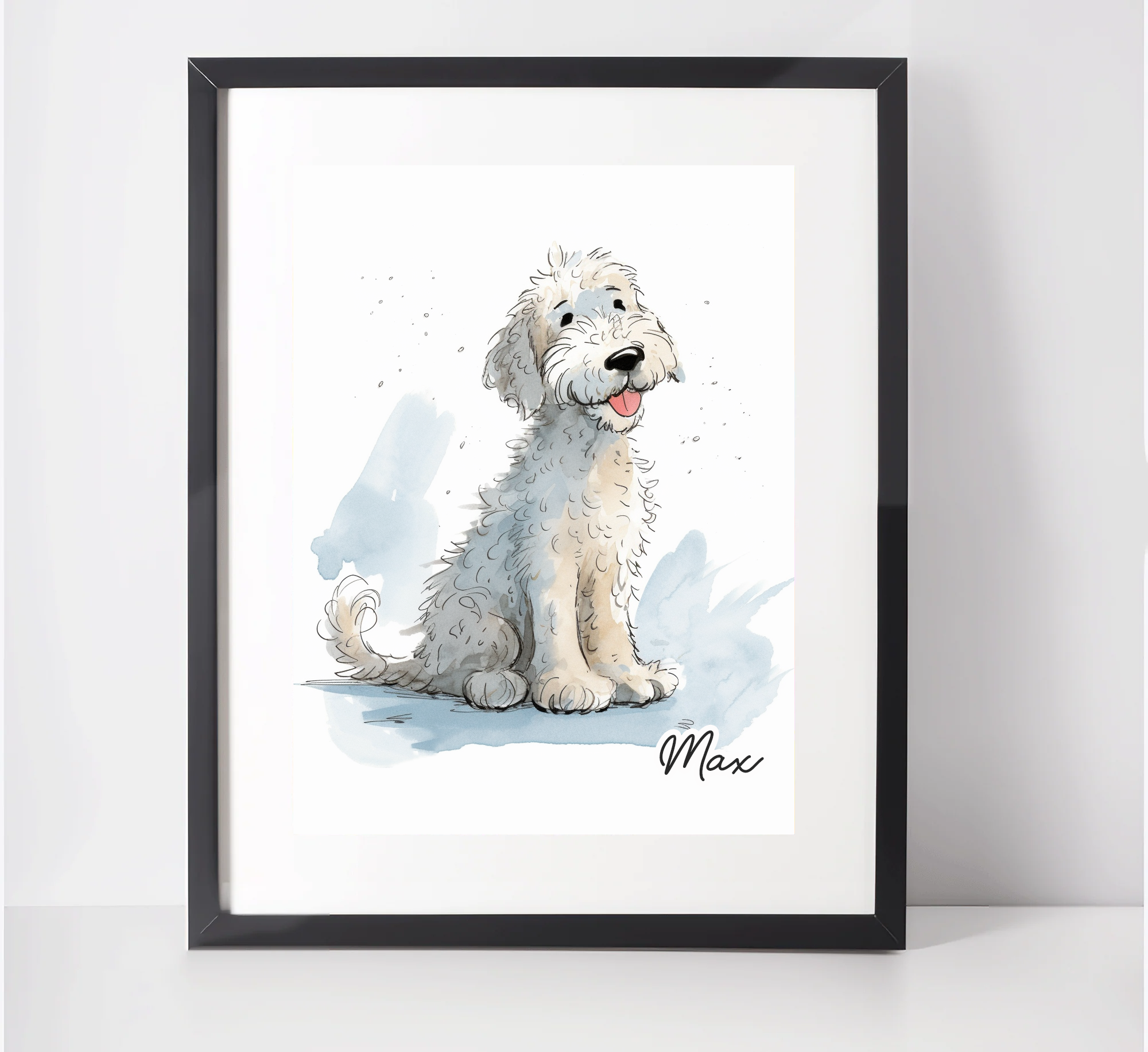 Labradoodle painting hot sale