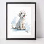 Personalised Labradoodle Art Print