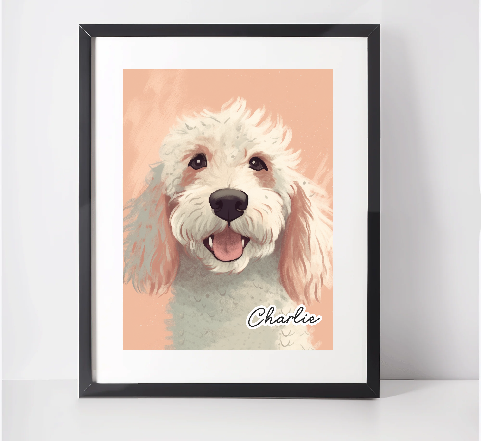 Labradoodle art prints hotsell