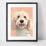 Personalised Labradoodle Art Print