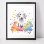 Personalised Labradoodle Art Print