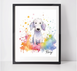 Personalised Labradoodle Art Print